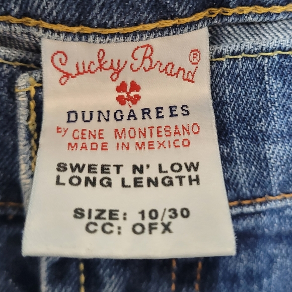 LUCKY BRAND DUNGAREES BY GENE MINTESANO SWEET N LOW BOOT CUT DENIM JEANS 10/30 - Picture 5 of 12